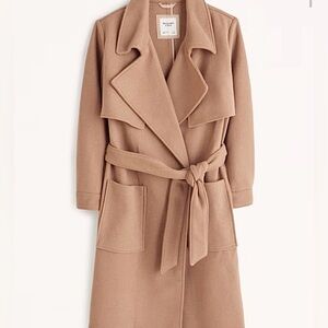 NEW! Abercrombie & Fitch: Wool Blend Trench Coat
